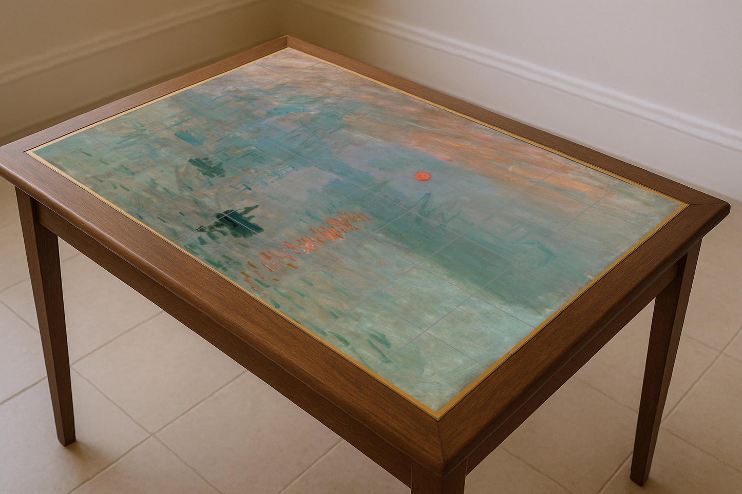"Impresión von Monet — Volkskunst-Dekor, Wandkunst aus Keramikfliesen