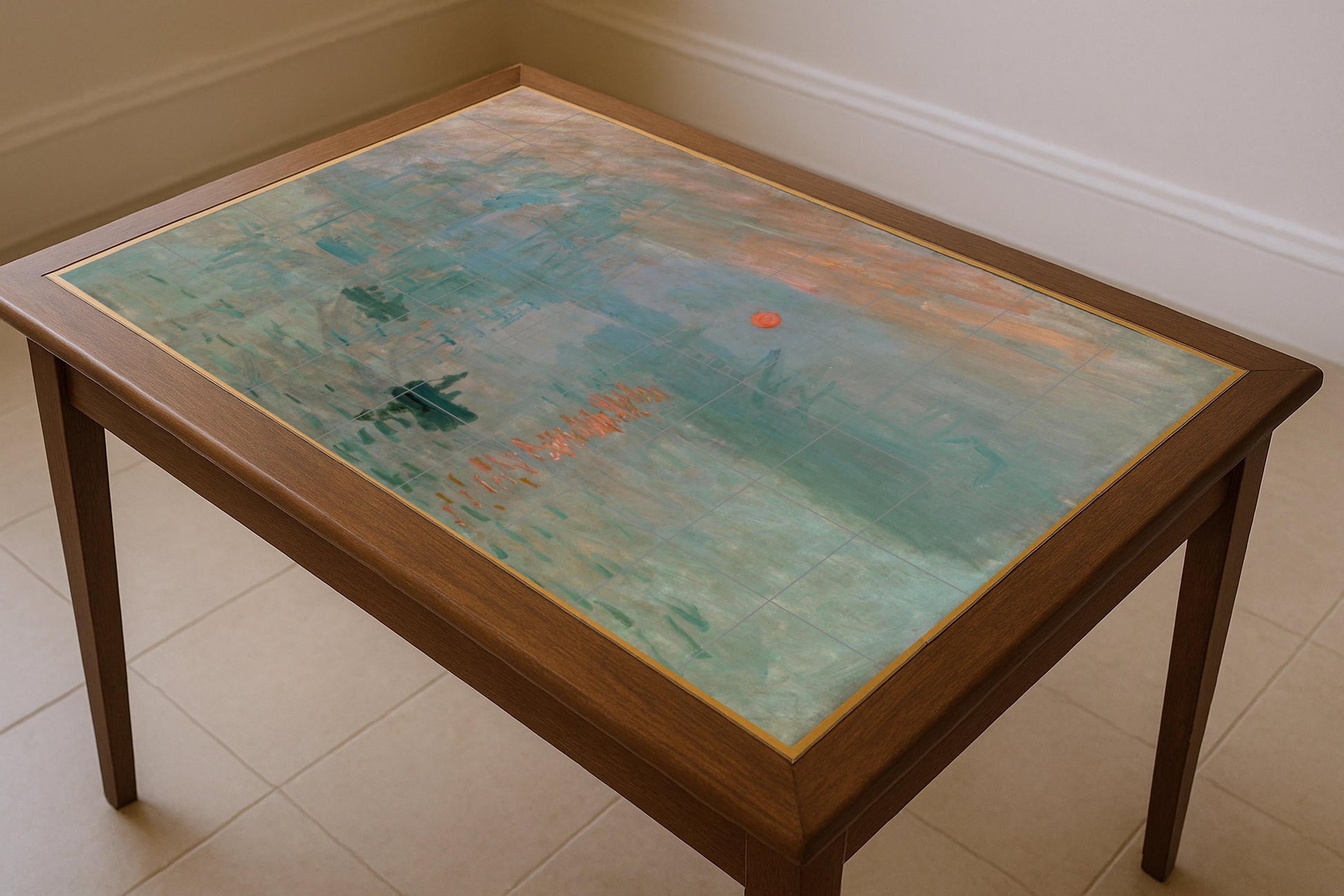 "Impresión von Monet — Volkskunst-Dekor, Wandkunst aus Keramikfliesen