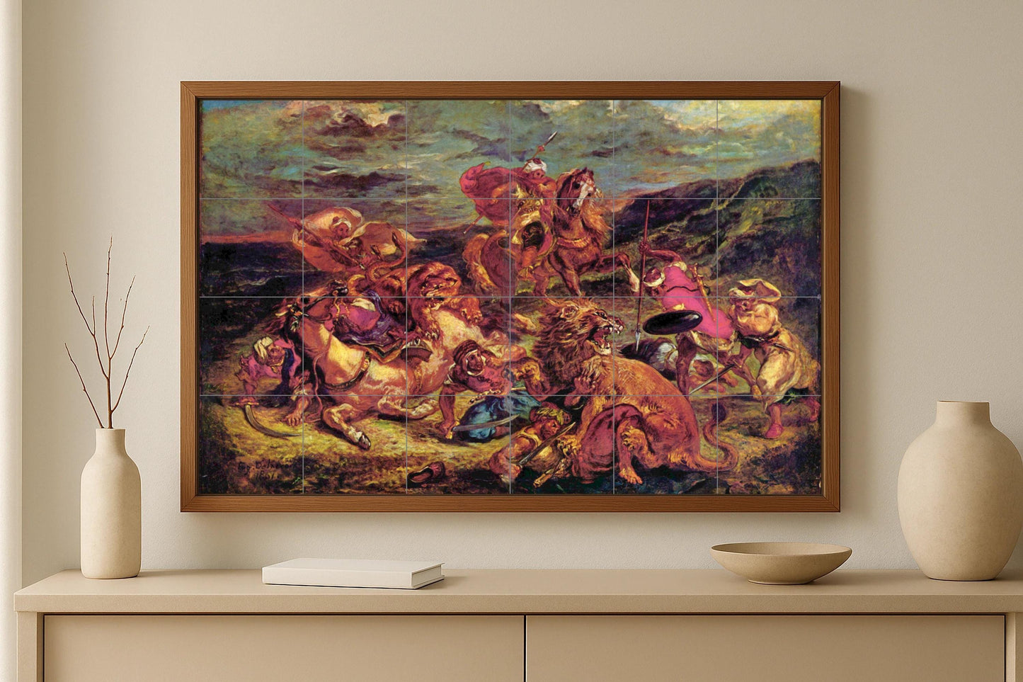 Delacroix — Folk-Art Décor · Ceramic Tile Mural