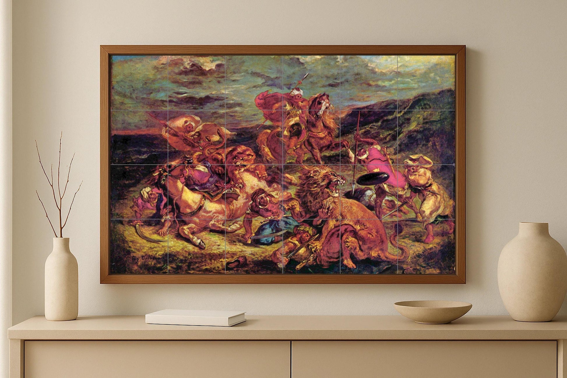 Delacroix — Folk-Art Décor · Ceramic Tile Mural