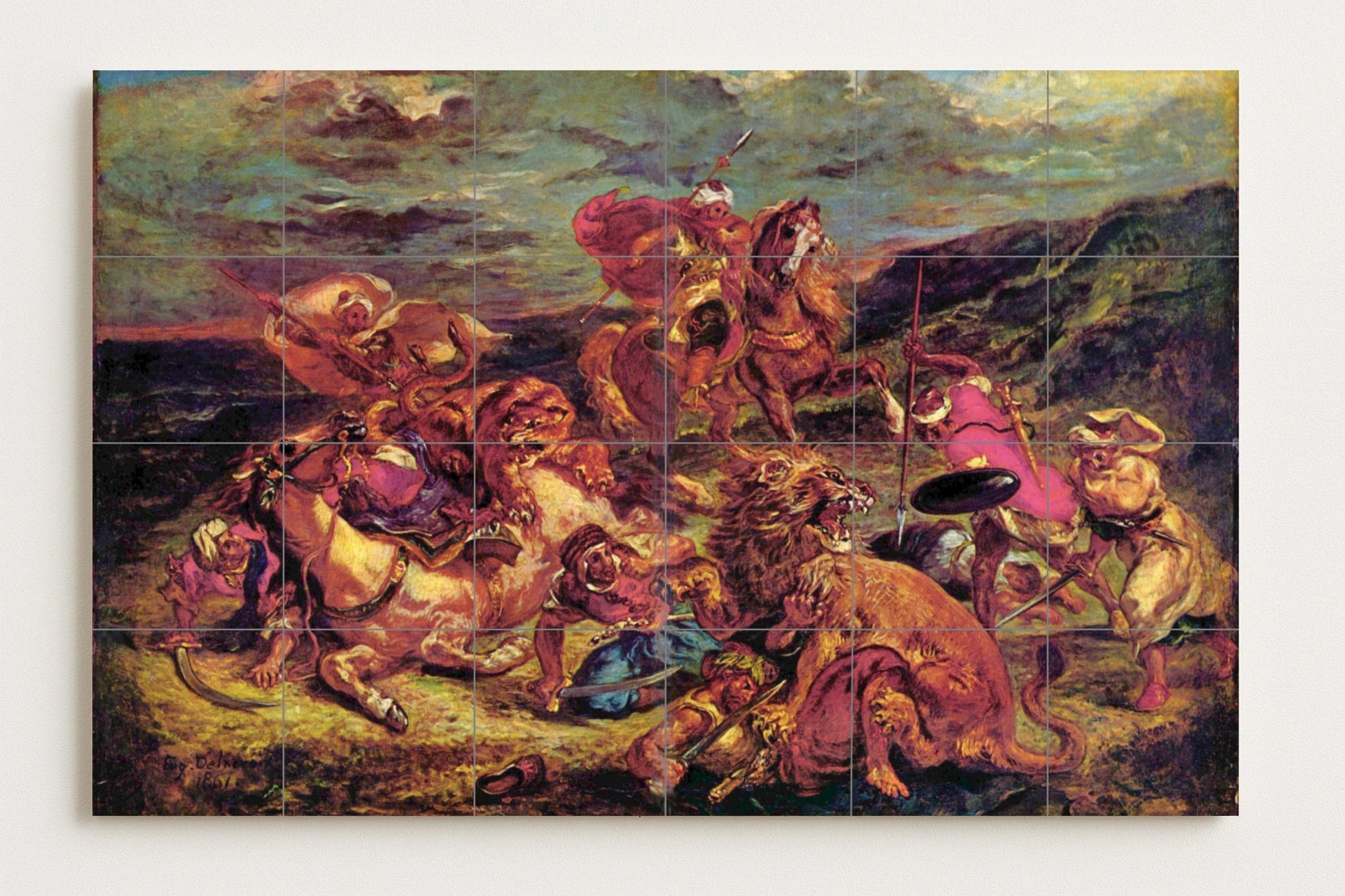 Delacroix — Folk-Art Décor · Ceramic Tile Mural