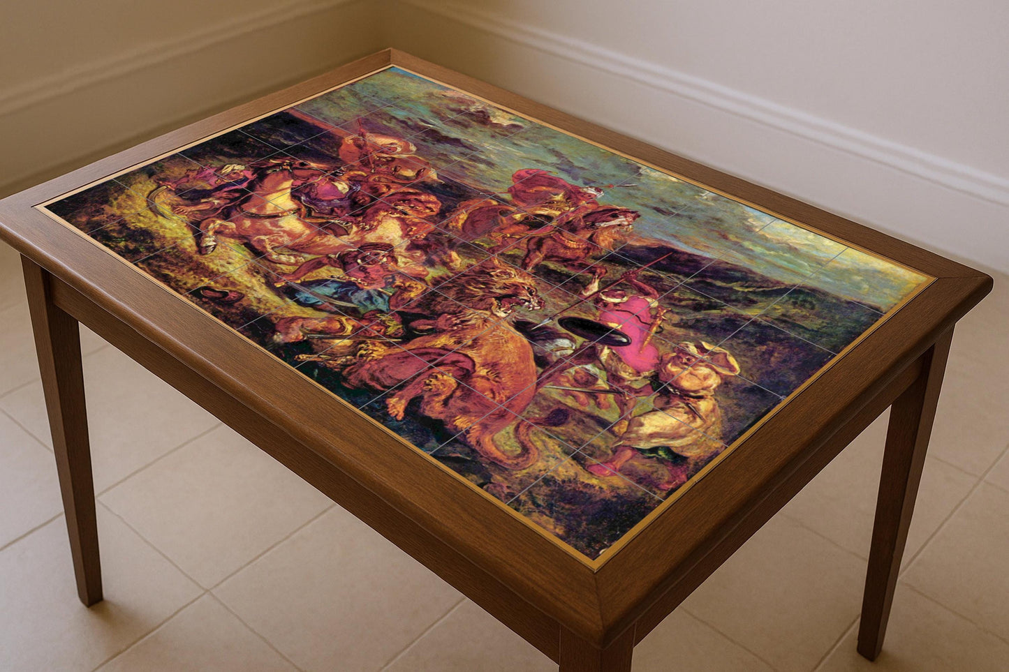 Delacroix — Folk-Art Décor · Ceramic Tile Mural