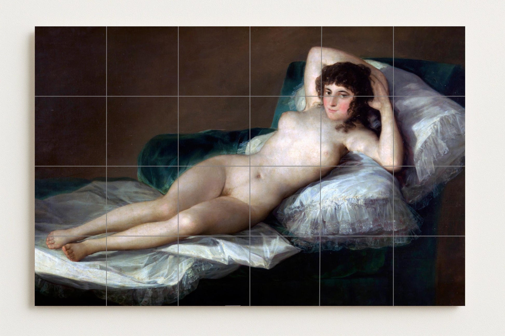 Maja Desnuda de Goya · Fresque Céramique — Décor d'Art Populaire