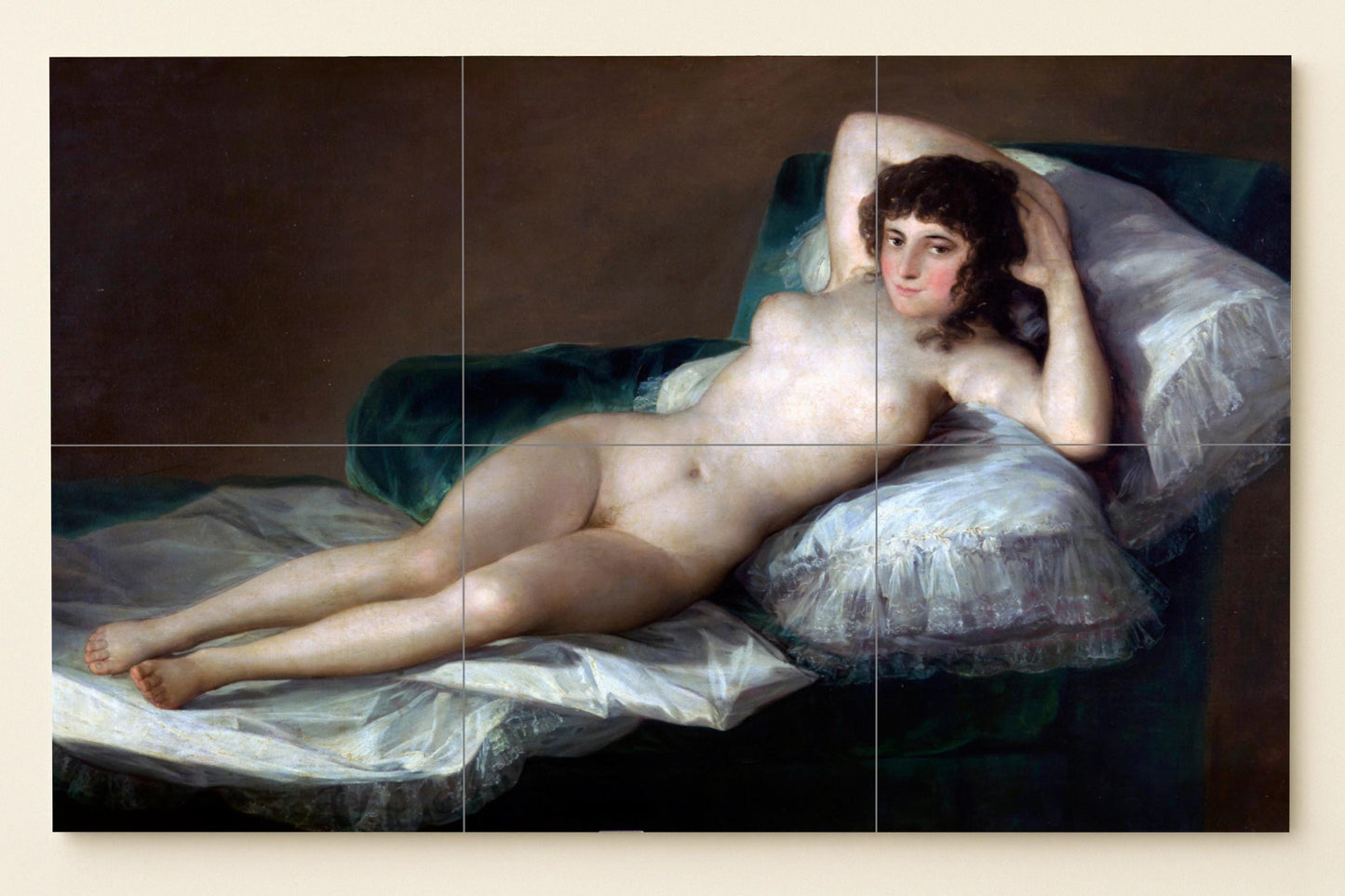 Maja Desnuda de Goya · Fresque Céramique — Décor d'Art Populaire