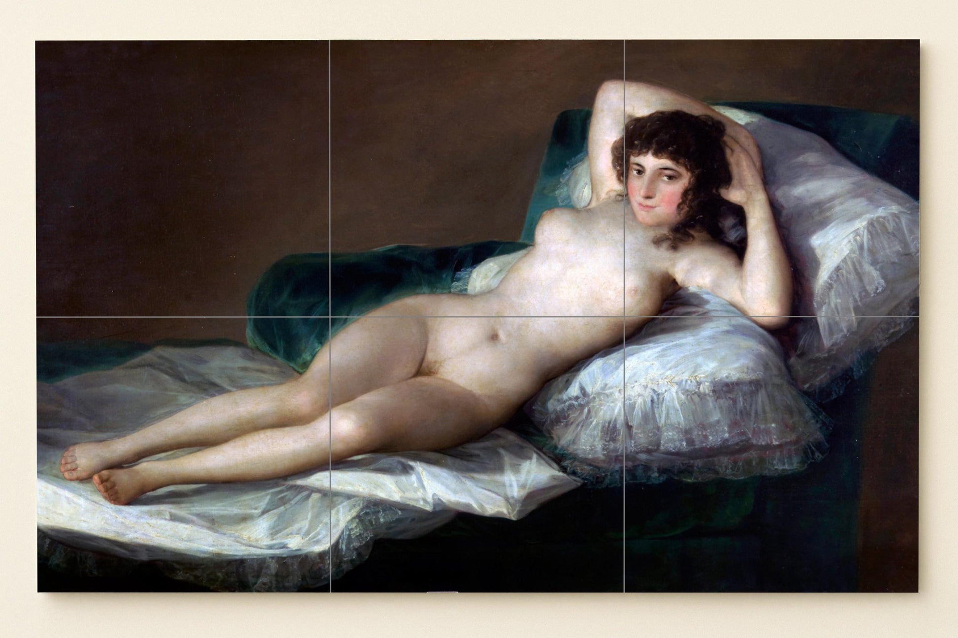 Maja Desnuda de Goya · Fresque Céramique — Décor d'Art Populaire