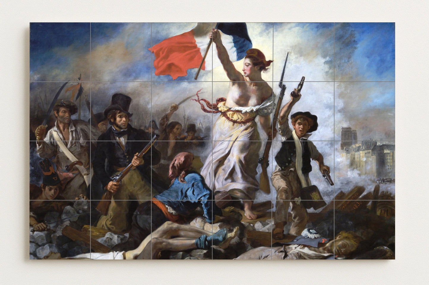 Fliesenbild "die Libertad guiando am Dorf — Dekoratives Muster-Wandbild