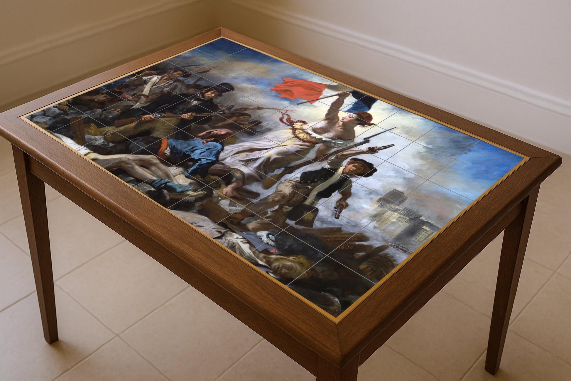 Fliesenbild "die Libertad guiando am Dorf — Dekoratives Muster-Wandbild