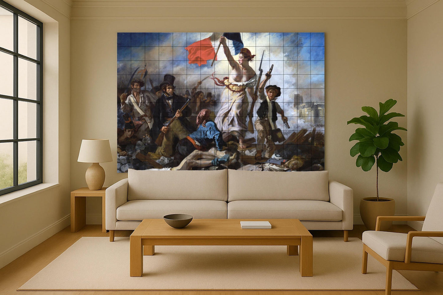 Fliesenbild "die Libertad guiando am Dorf — Dekoratives Muster-Wandbild