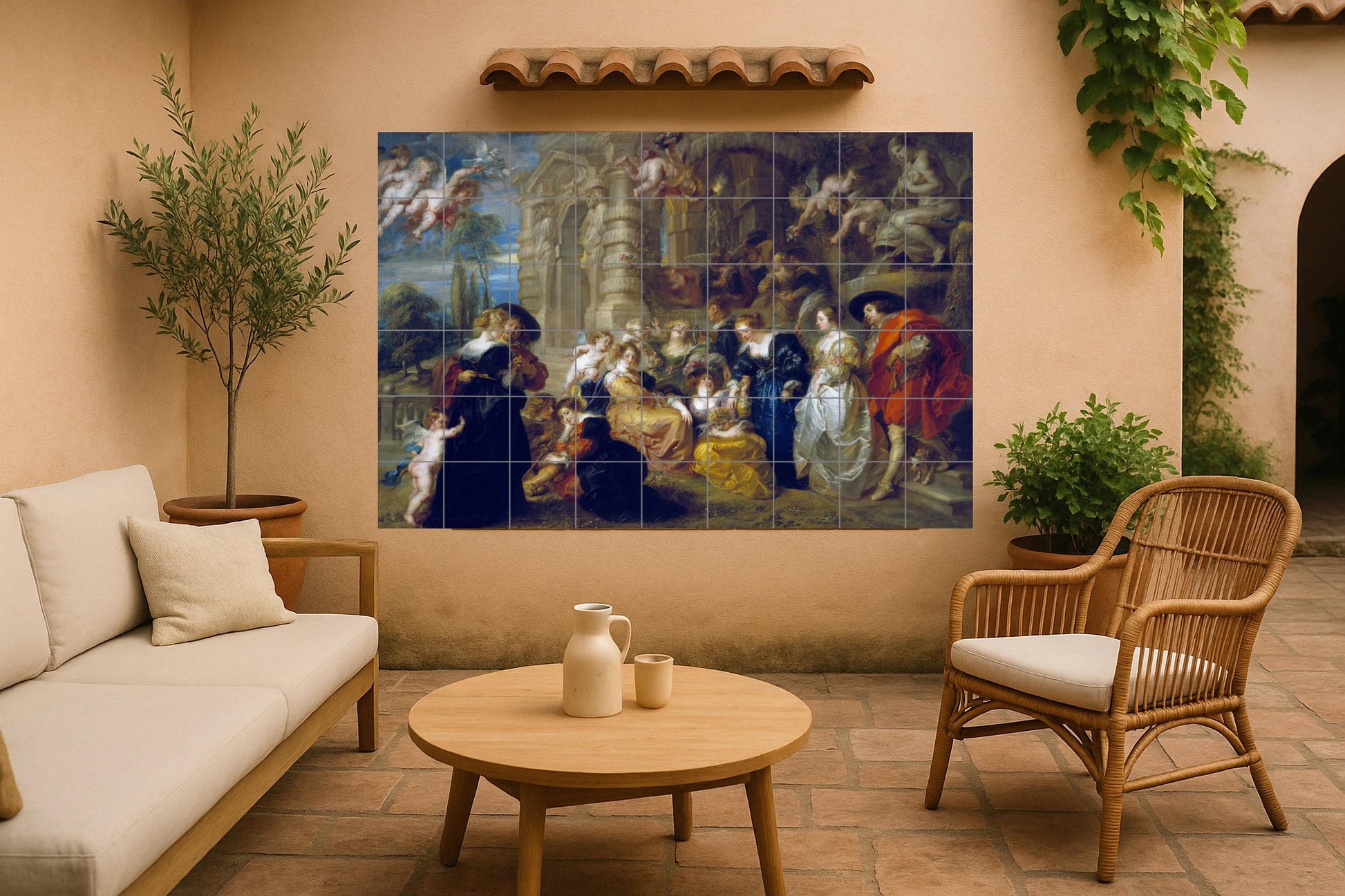 Giardino del Amore · Murale Ceramico — Decoro d'Arte Popolare
