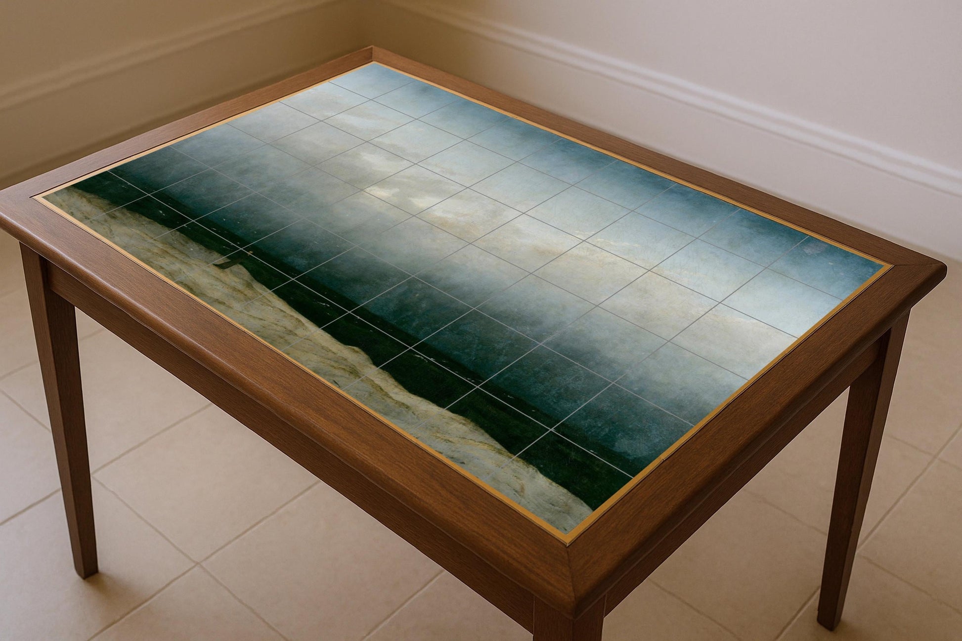 "le monje au bord de au Mer — Art Populaire et Ornemental, Art Mural en Céramique
