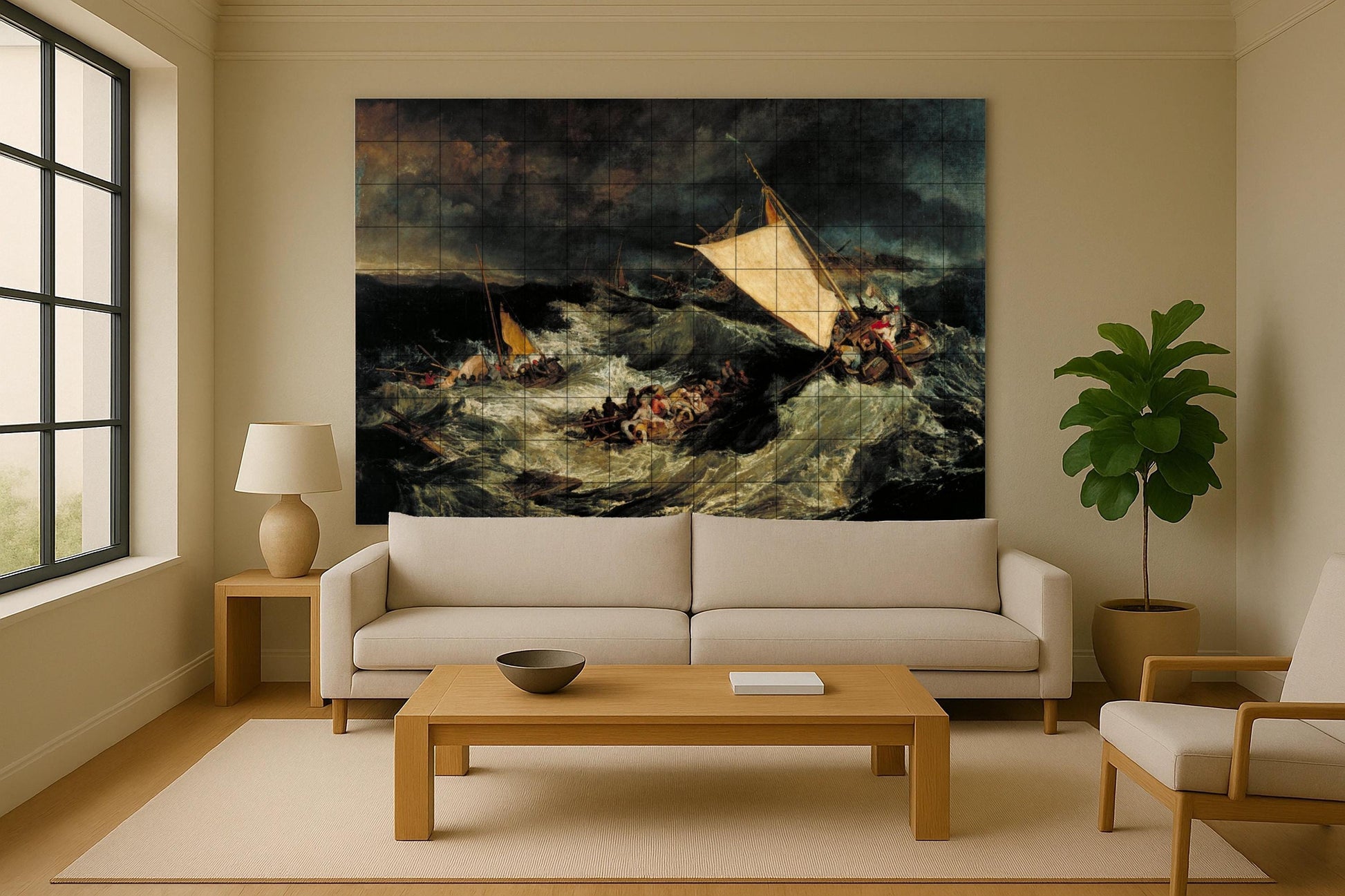 Mural de cerámica La balsa de la Medusa