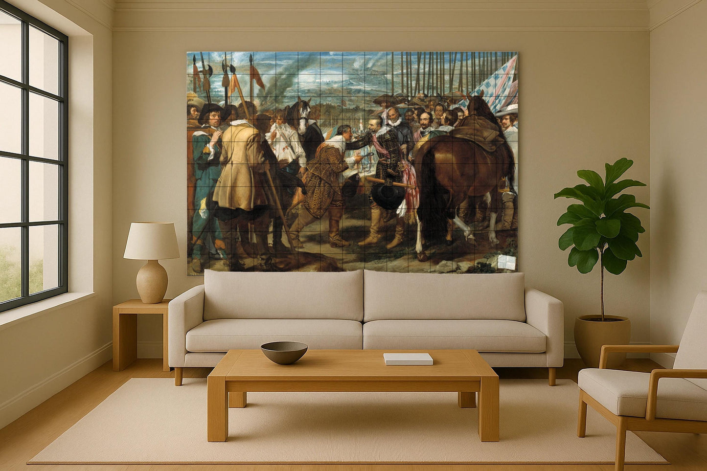 Mural de cerámica La rendición de Breda