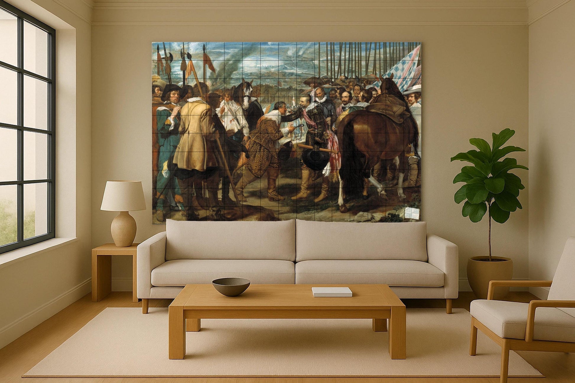 Mural de cerámica La rendición de Breda