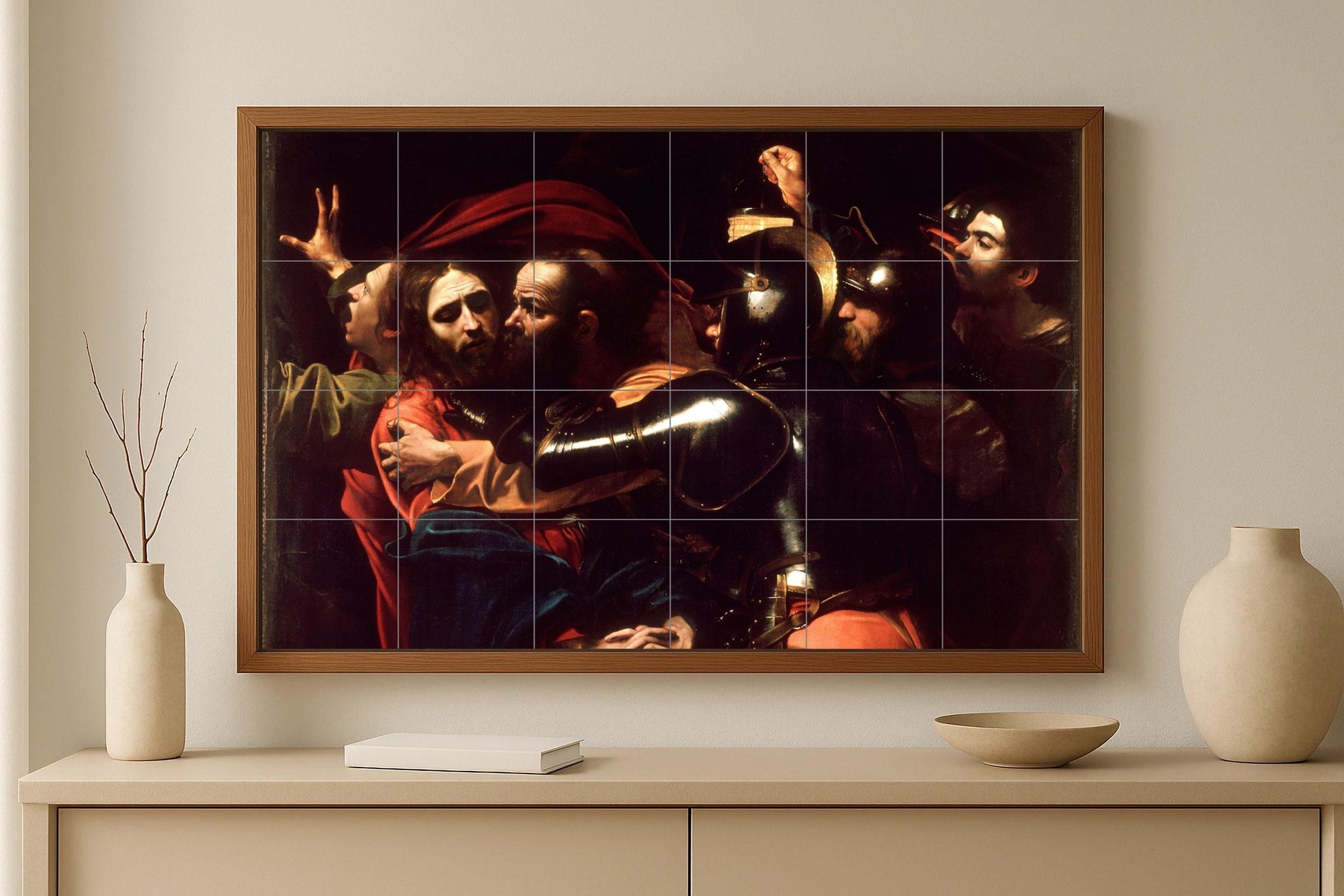 Cerámica "der Capturado von Christus · Keramik-Wandbild — Ornamentales Wandpaneel