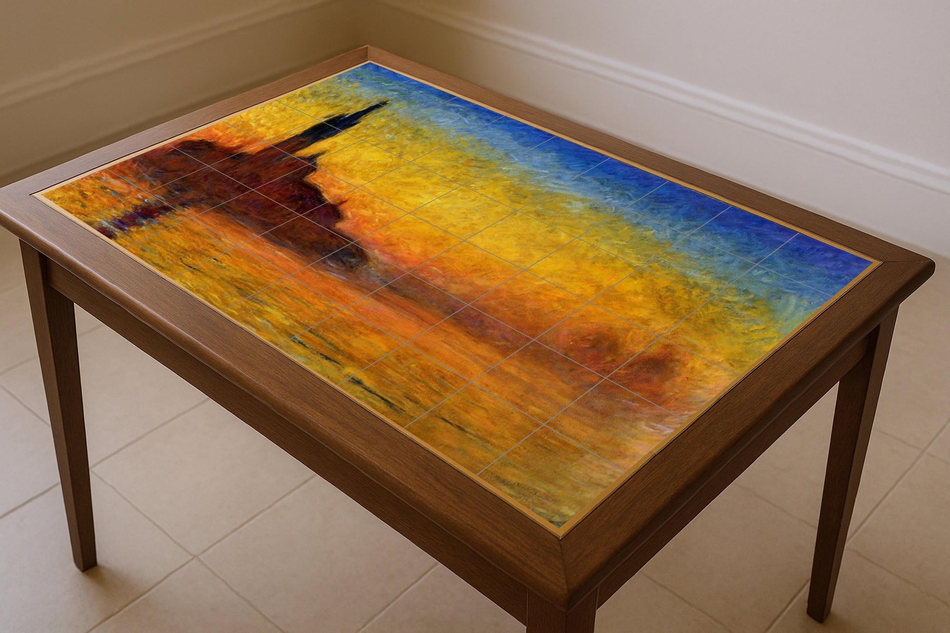 Ceramic Tile Mural: "Venice at the Sunset — Ornamental Wall Panel