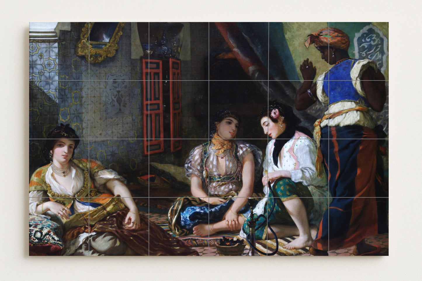 Fresque en Carrelage "Mujeres de Argel — Panneau Mural Ornemental
