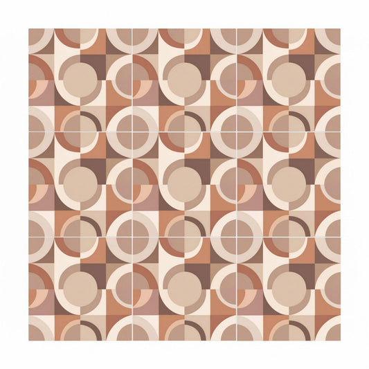 Azulejo Ankara retro geométrico