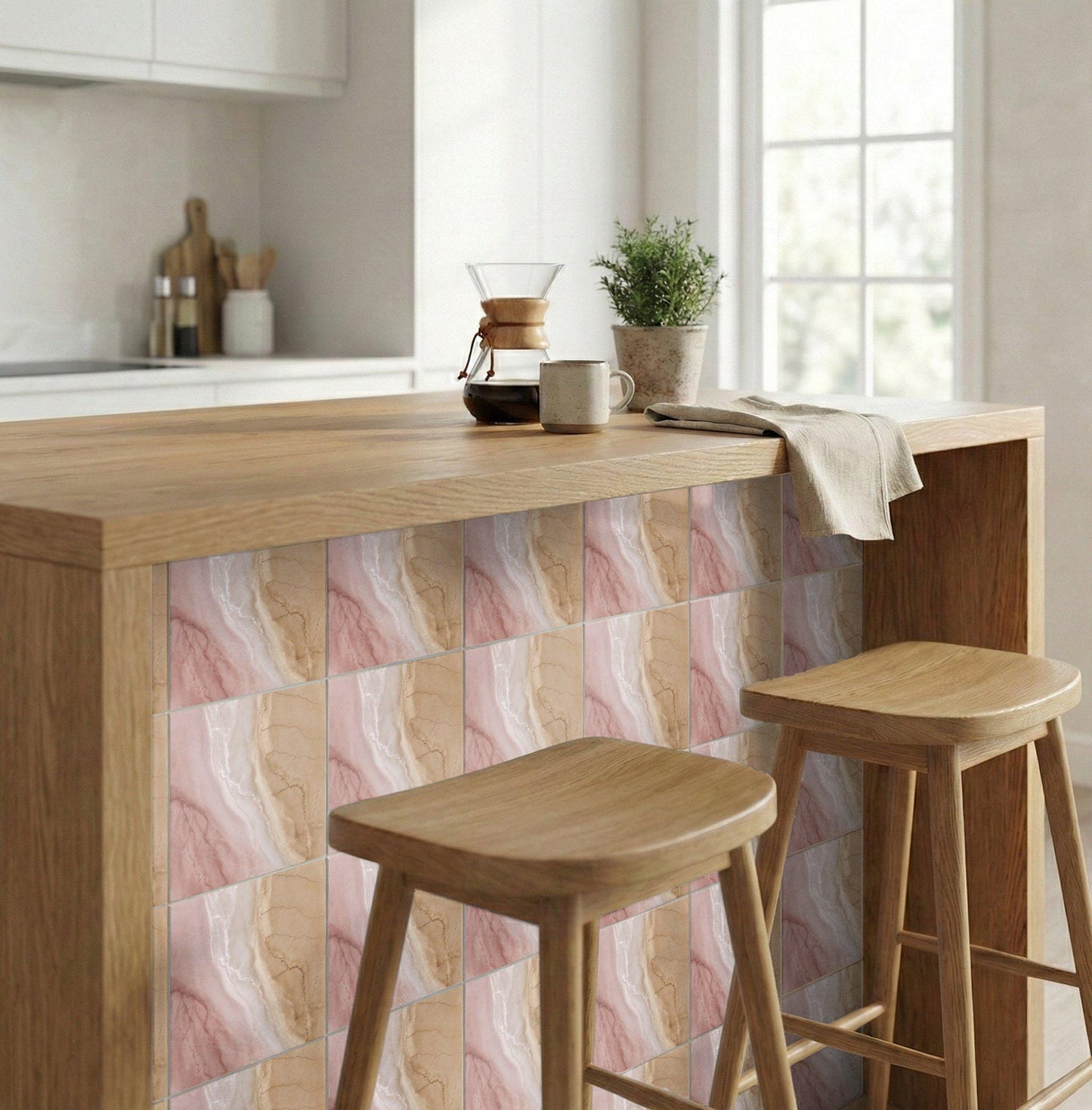 Blush Marble Effect — Timeless Decorative Design Ceramic Tile