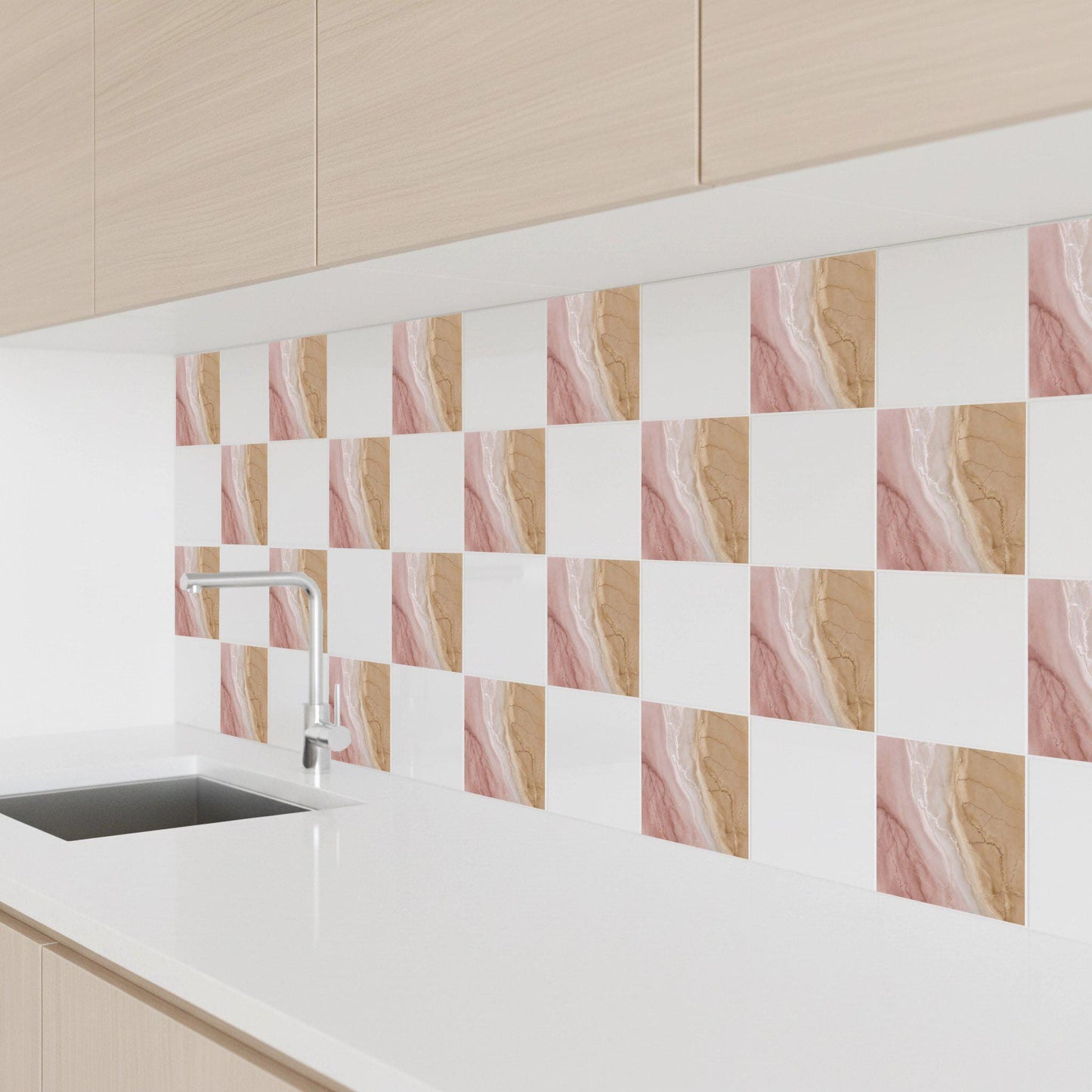 Blush Marble Effect — Timeless Decorative Design Ceramic Tile