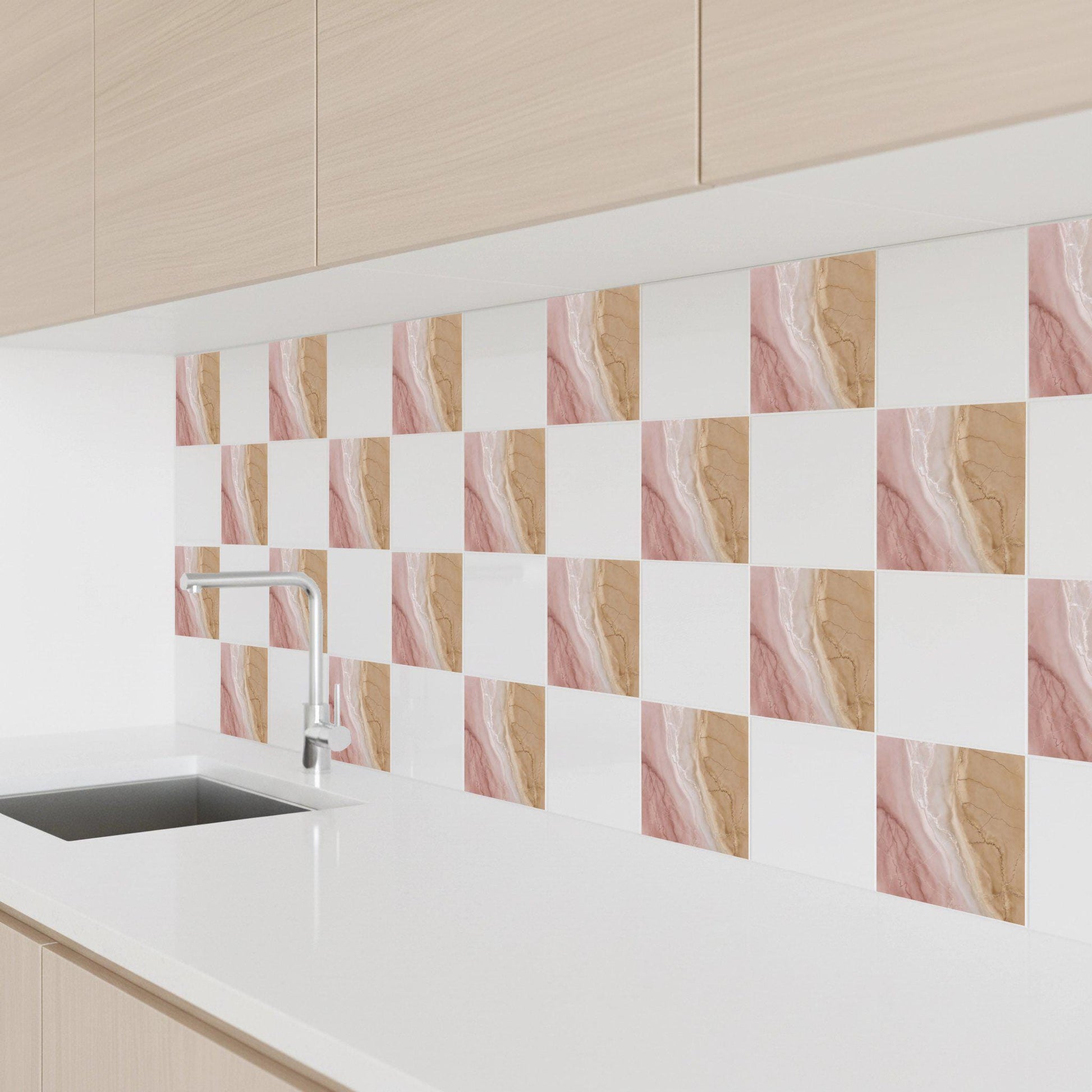Blush Marble Effect — Timeless Decorative Design Ceramic Tile
