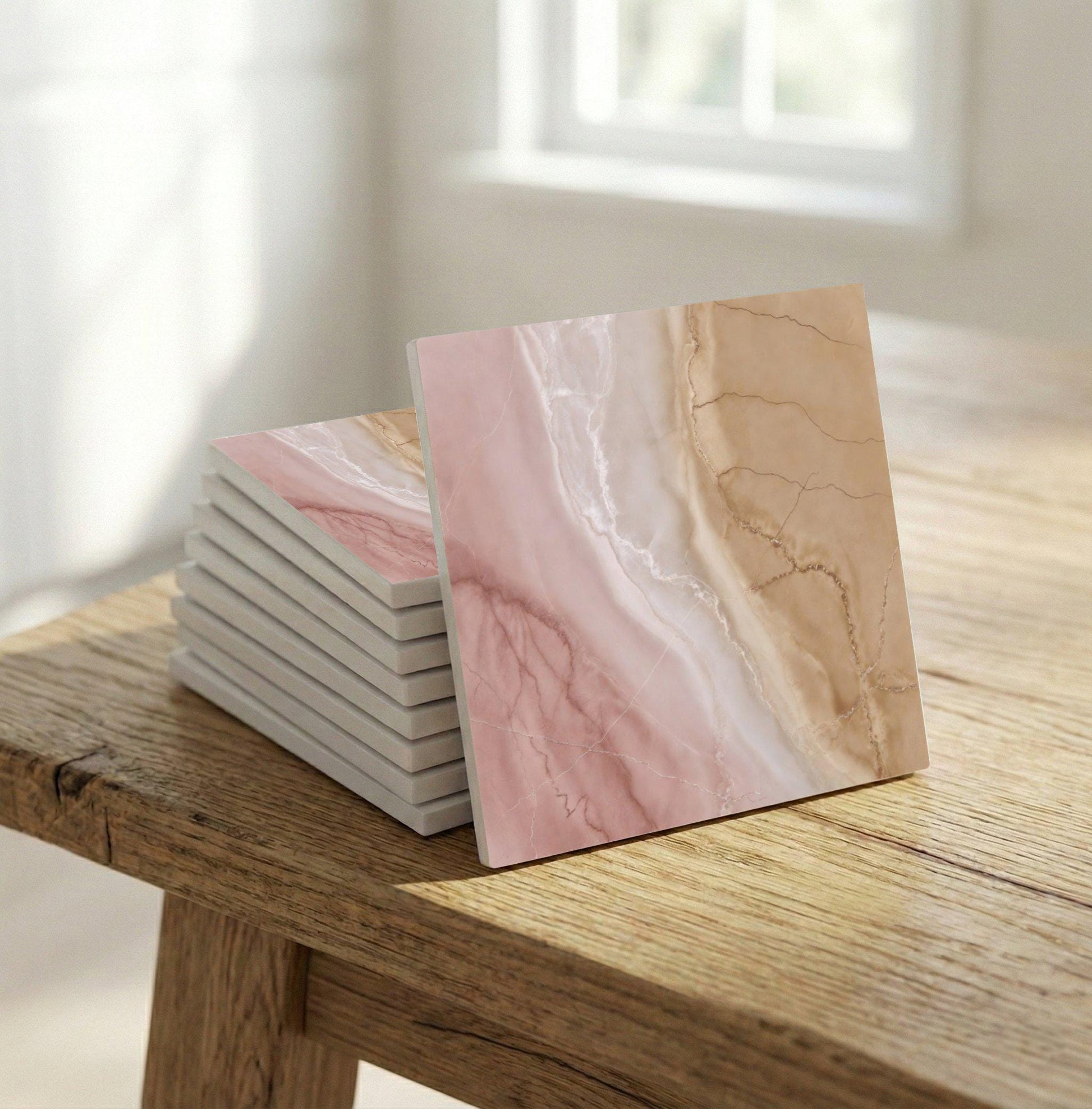 Blush Marble Effect — Timeless Decorative Design Ceramic Tile