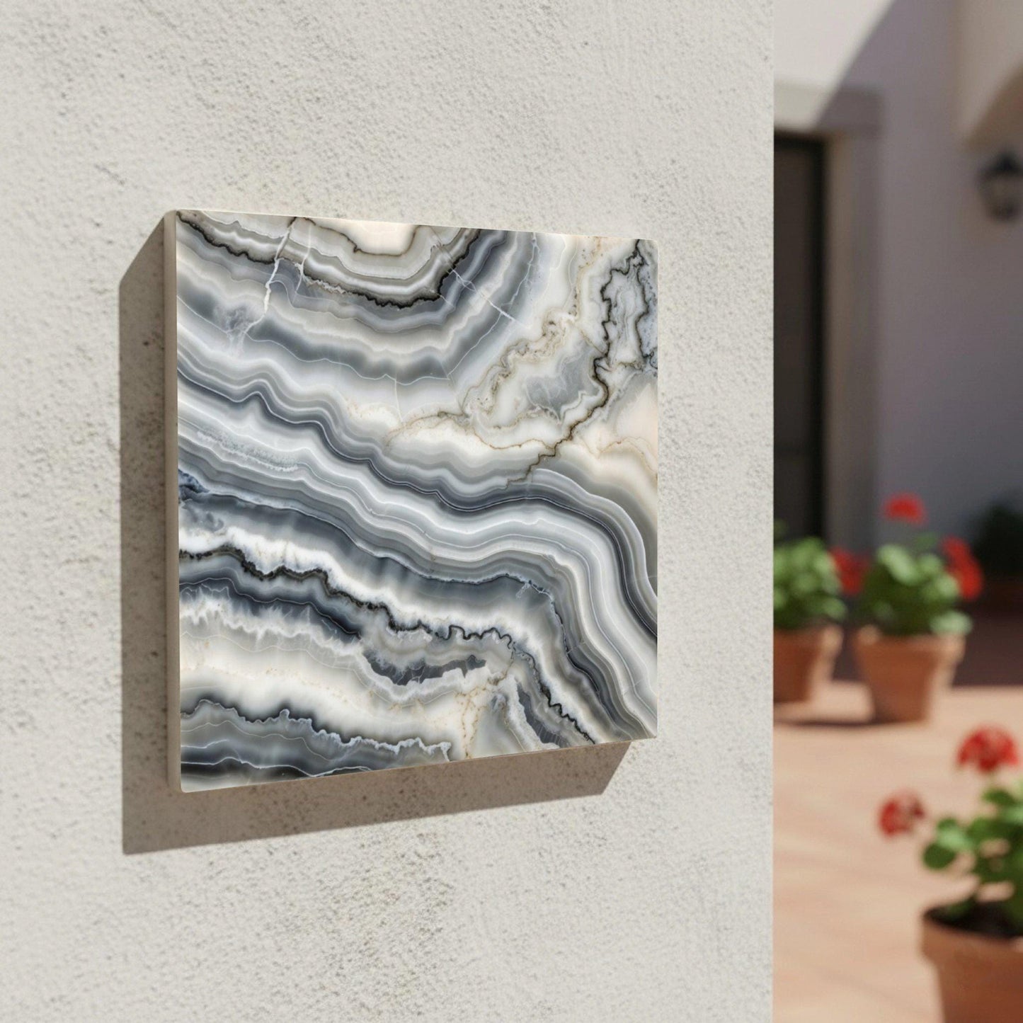 Azulejo Grey Agate efecto