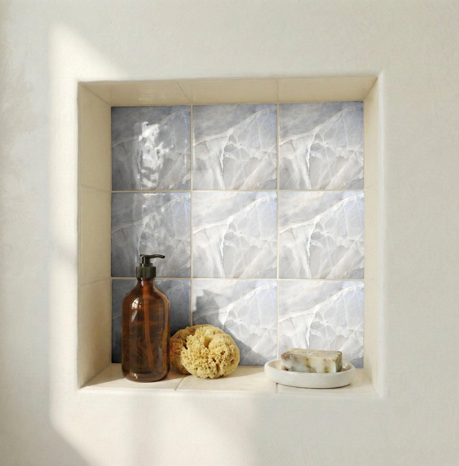 Azulejo Blanco ónice efecto