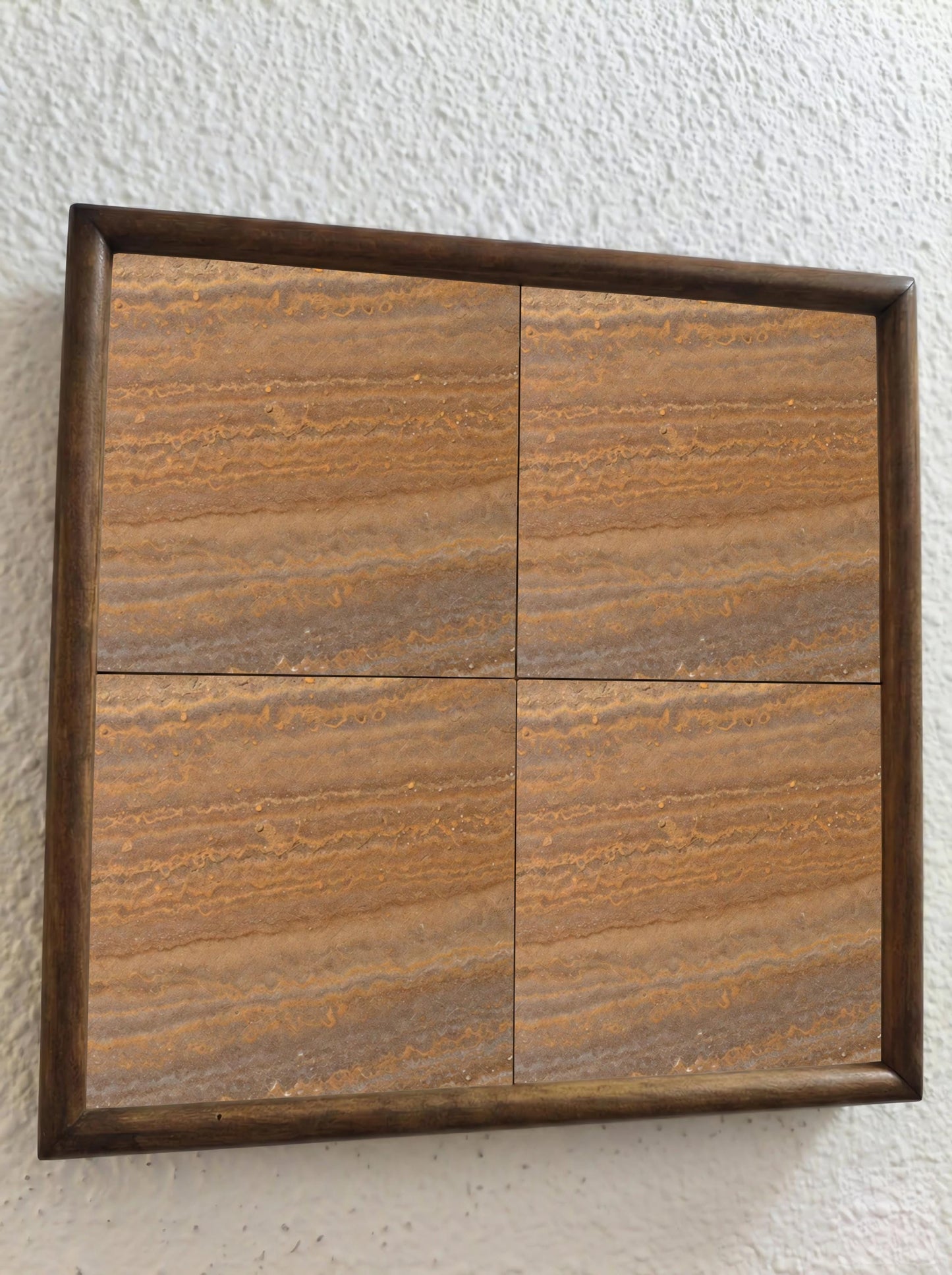 Ceramic Tile Brown Travertine Effect — Timeless Decorative Design