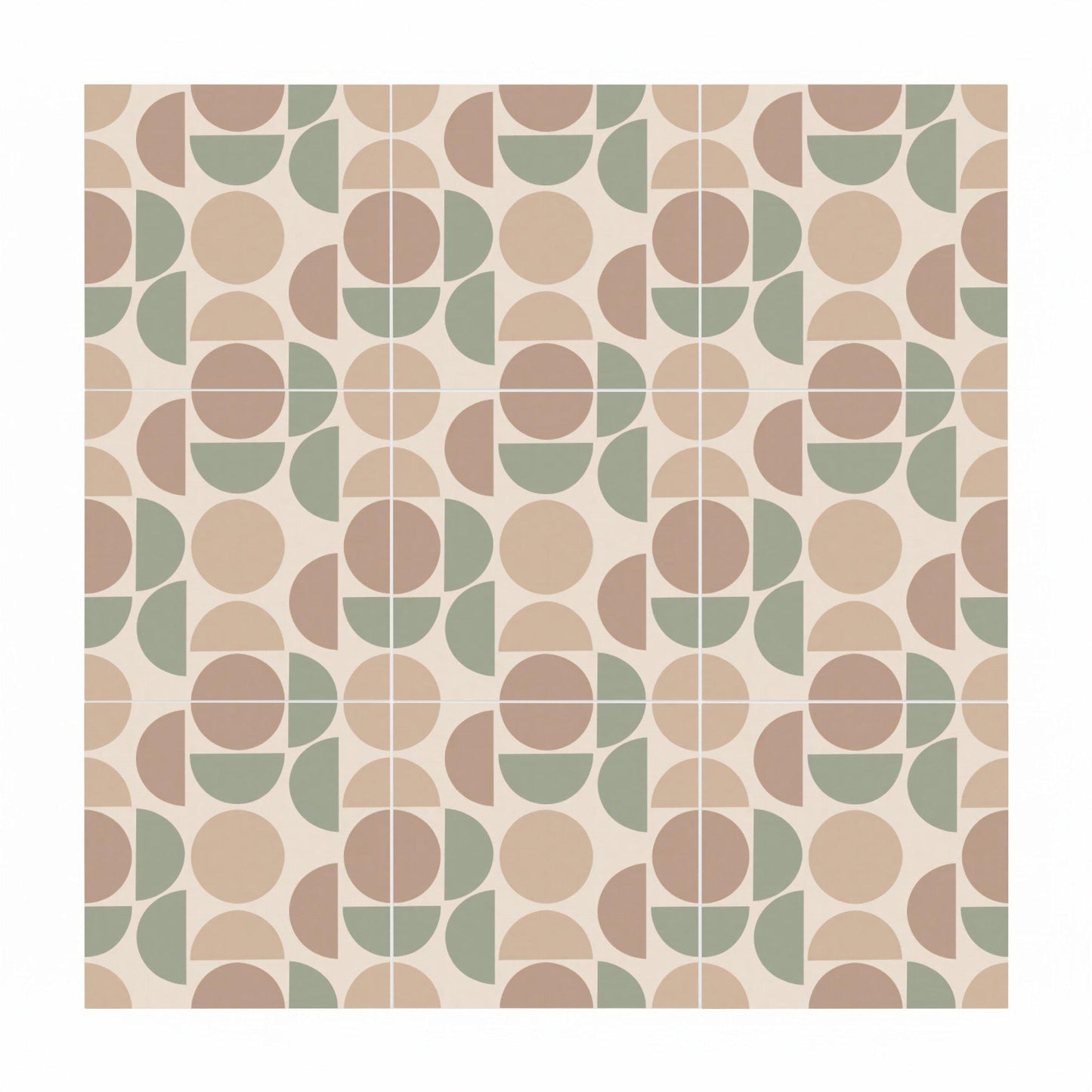 Retro 70s geométrico — Contemporary Geometric Décor Ceramic Tile