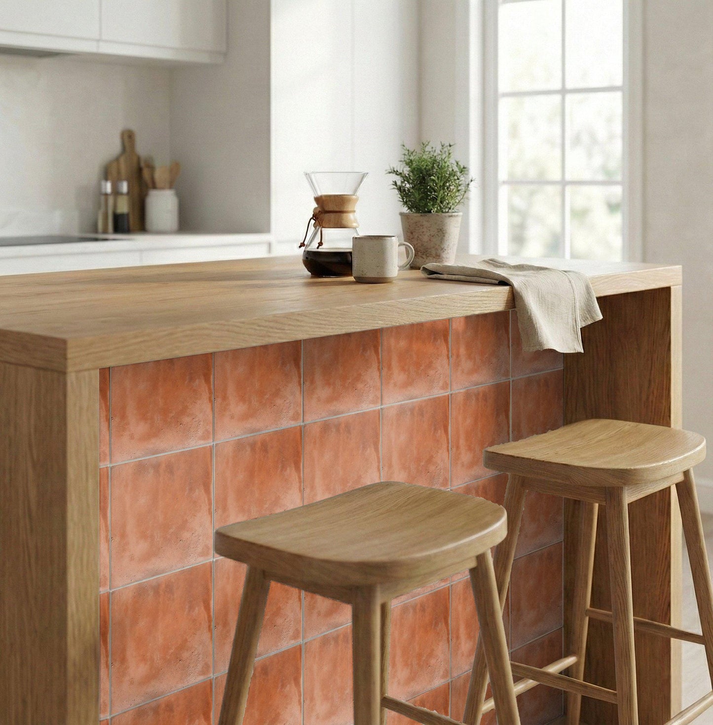 Terracotta Effect · Ceramic Wall Tile — Timeless Decorative Design