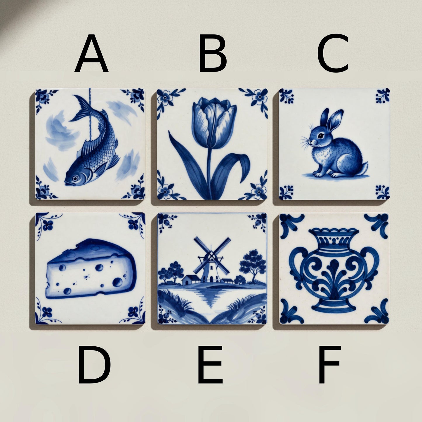 Posavasos Azul de Delft de Róterdam