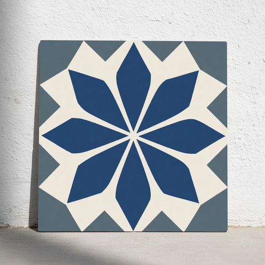 Azulejo Lille floral geométrico