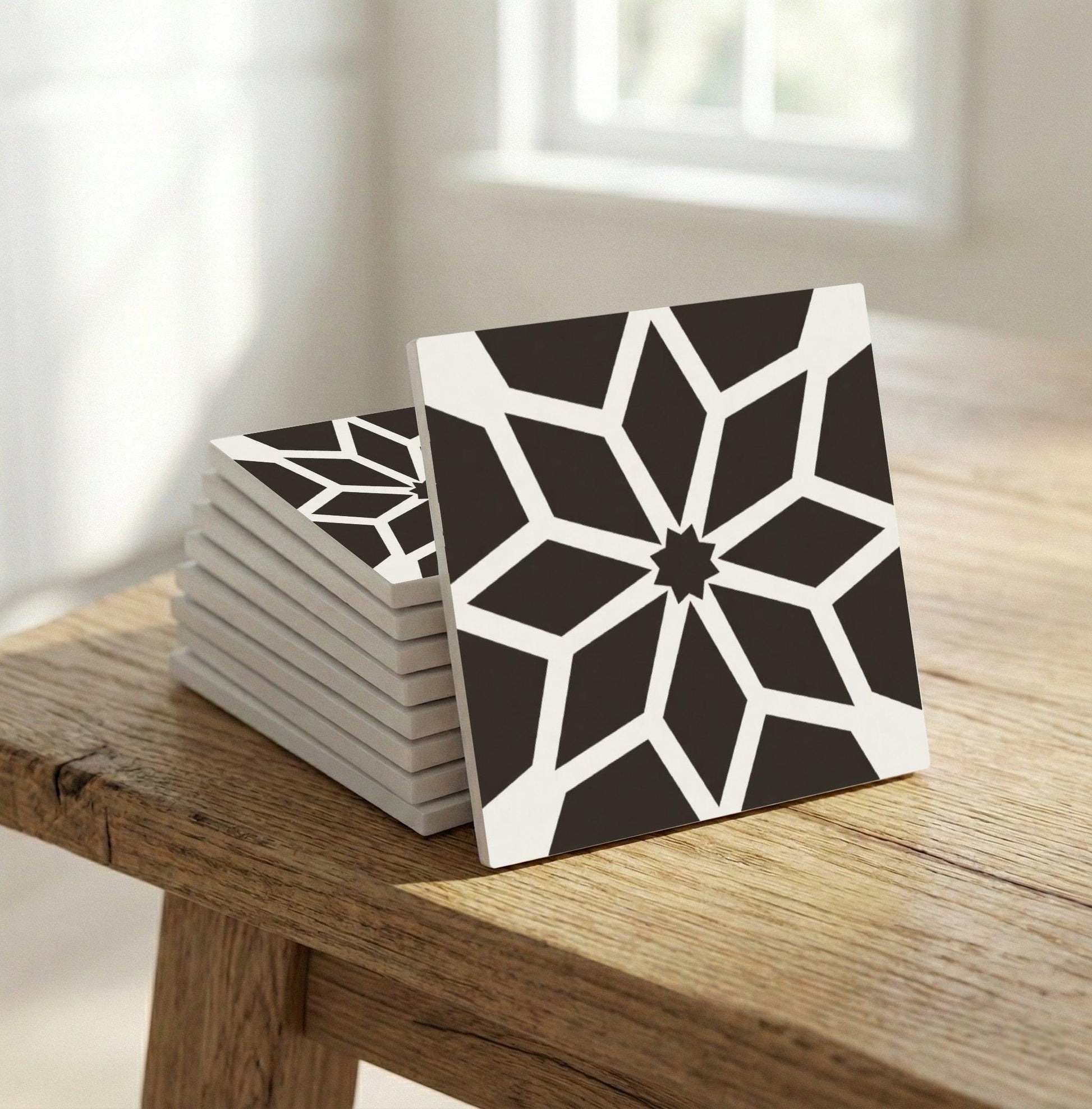 Vienna Geometric · Ceramic Wall Tile — Contemporary Geometric Décor