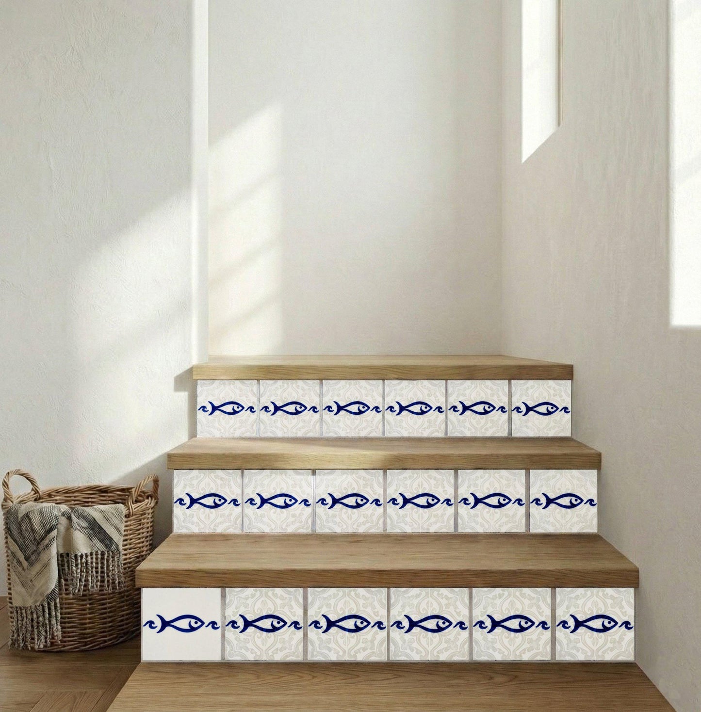Ceramic Tile Galician Fish — Coastal Mediterranean Décor