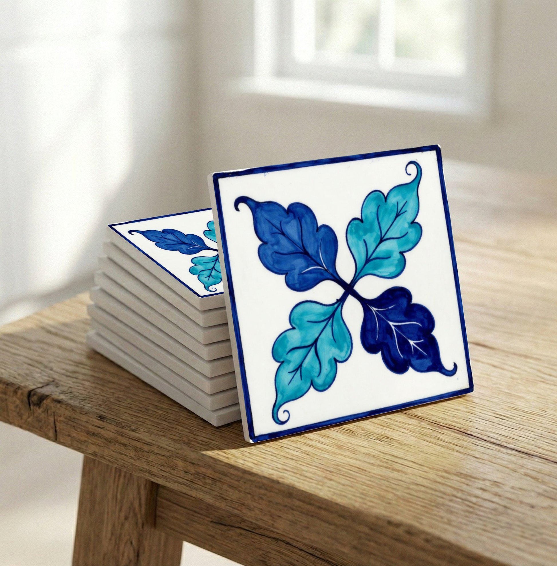Marseille Botanisch · Keramik-Wandfliese — Botanisches Motiv
