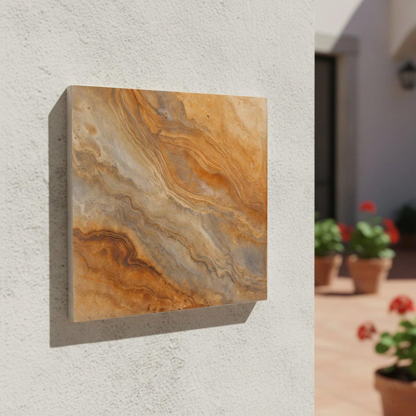 Ceramic Tile Golden Onyx Effect — Ornamental Ceramic Décor