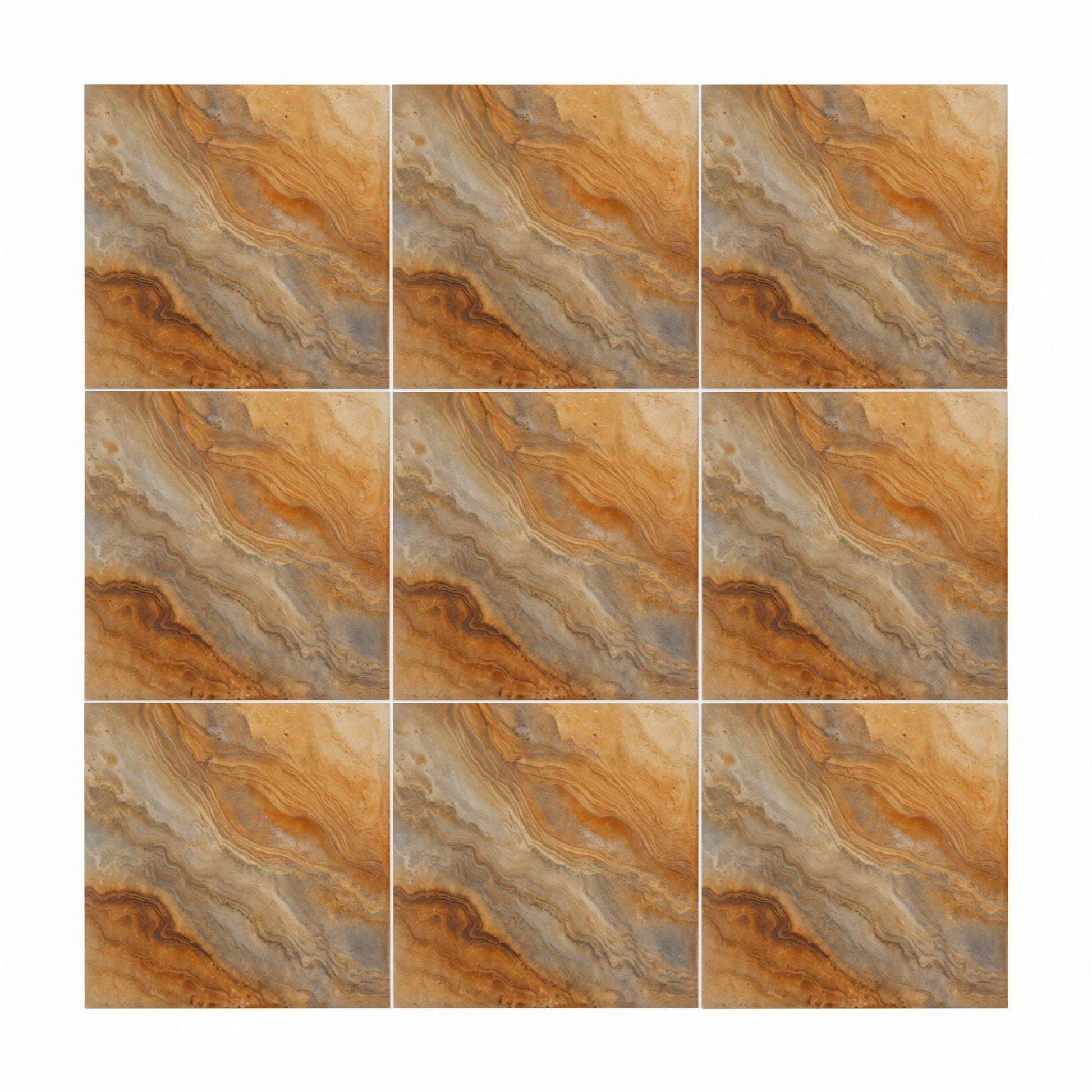 Ceramic Tile Golden Onyx Effect — Ornamental Ceramic Décor