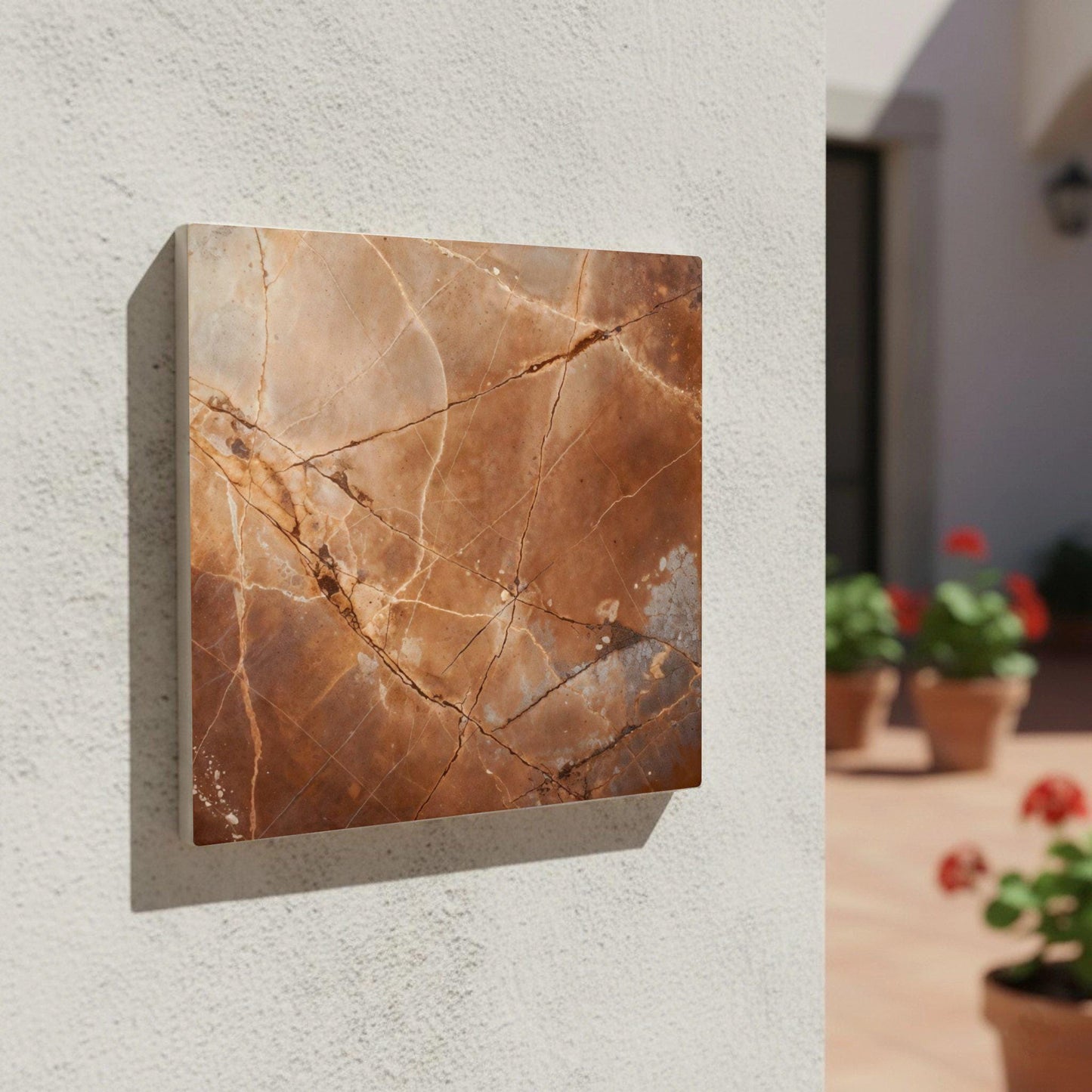 Brown Marmor — Keramikfliese, Ornament im Vintage-Stil