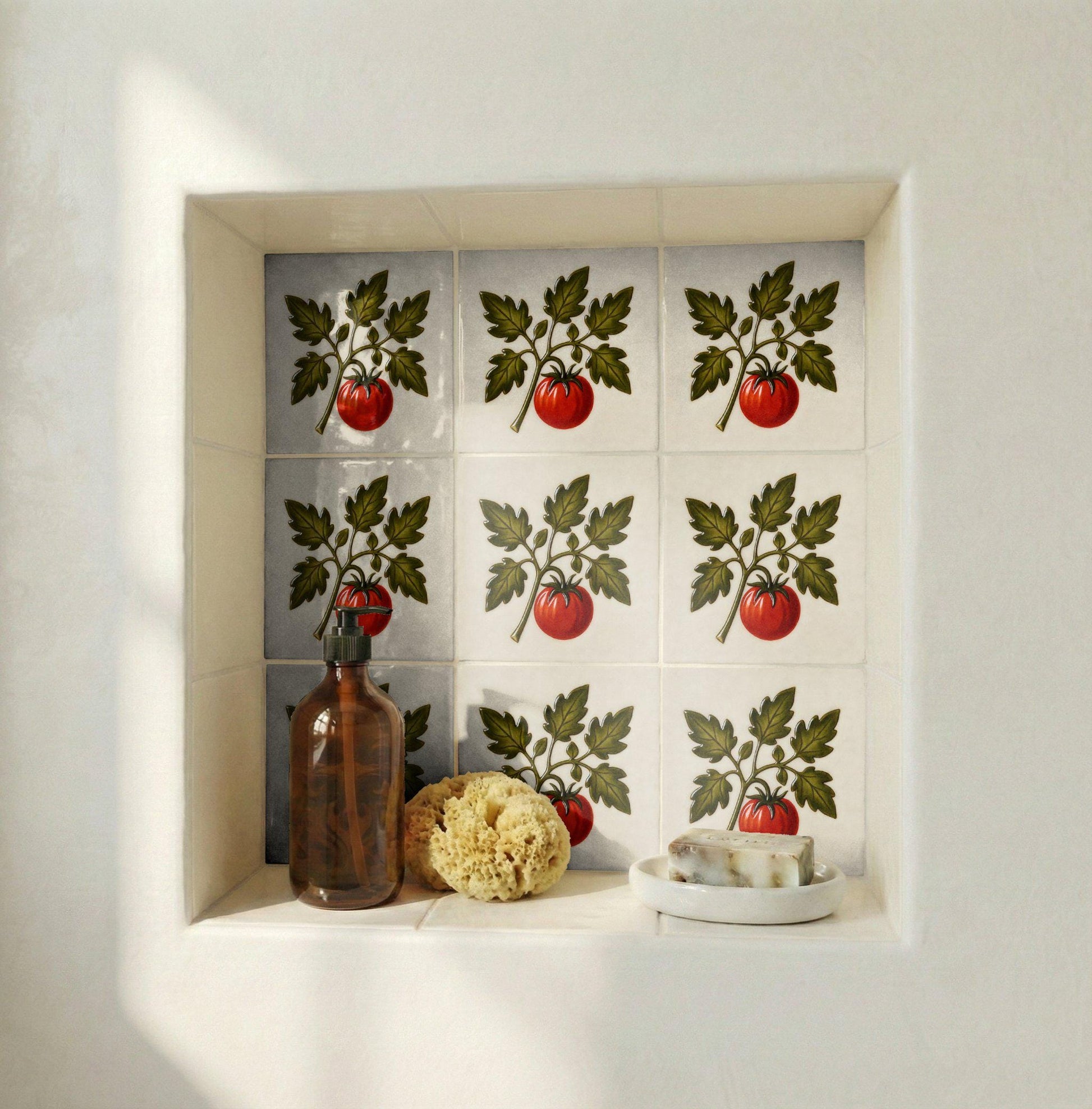 Ceramic Tile Valparaíso — Botanical Motif