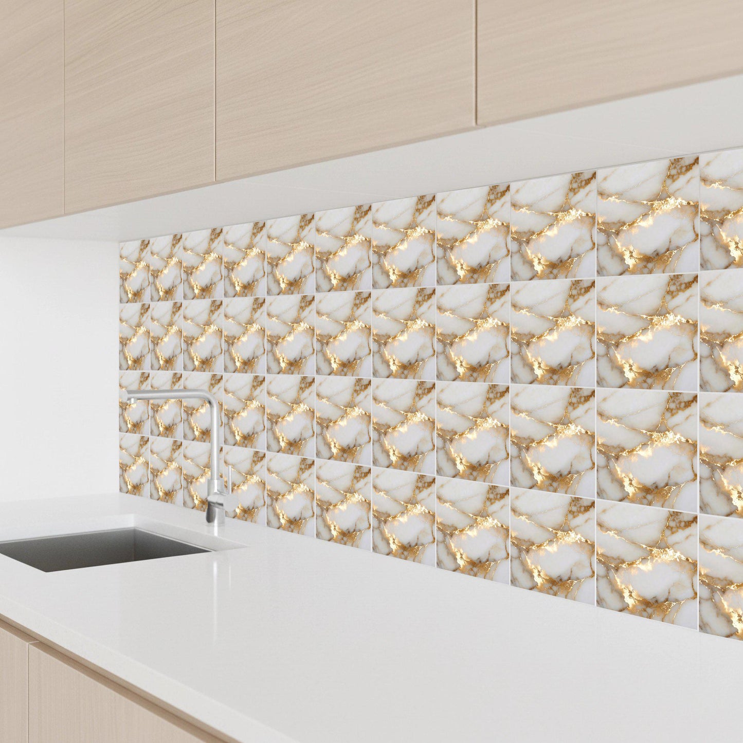 De lujo mármol · Ceramic Wall Tile — Geometric Pattern