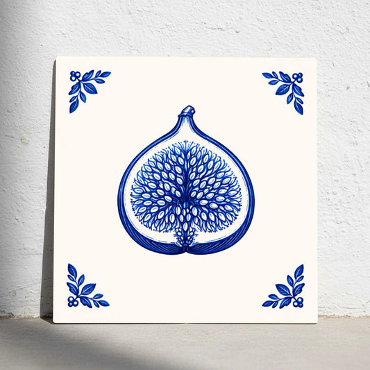 Azulejo Fig en azul de Delft