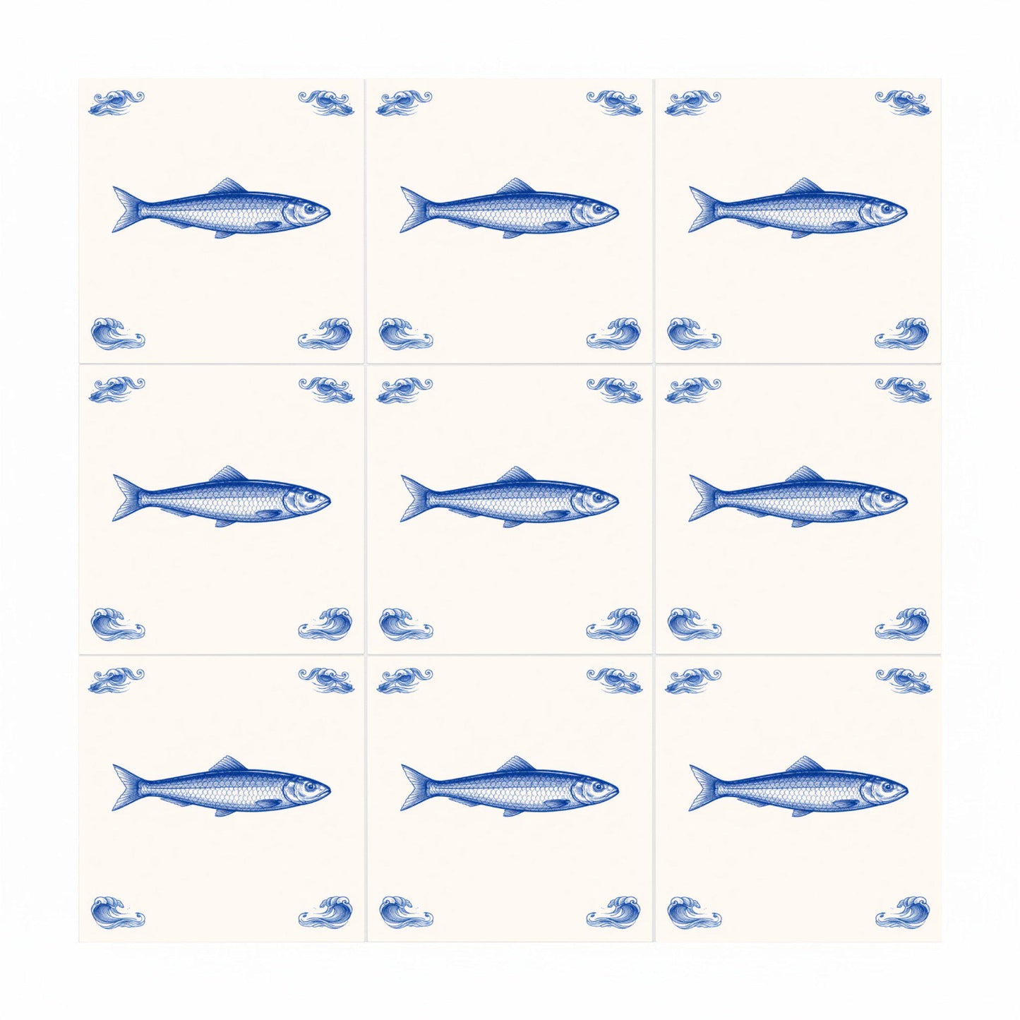 Azulejo Rotterdam Poisson — Inspiration Delftware