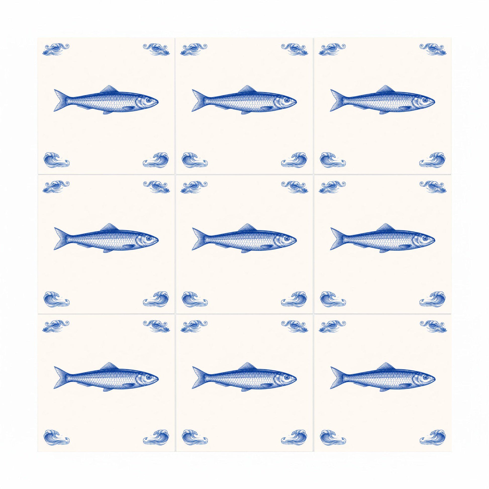 Azulejo Rotterdam Poisson — Inspiration Delftware