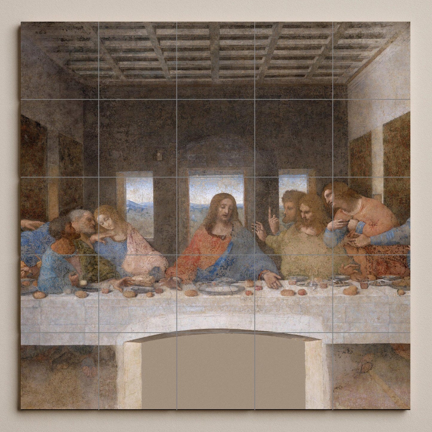 Última Cena of Leonardo da Vinci · Ceramic Wall Mural — Folk & Ornamental Art