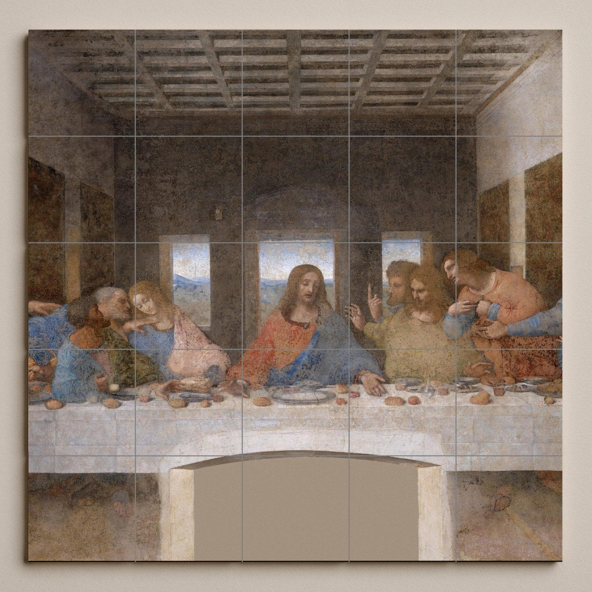 Última Cena of Leonardo da Vinci · Ceramic Wall Mural — Folk & Ornamental Art