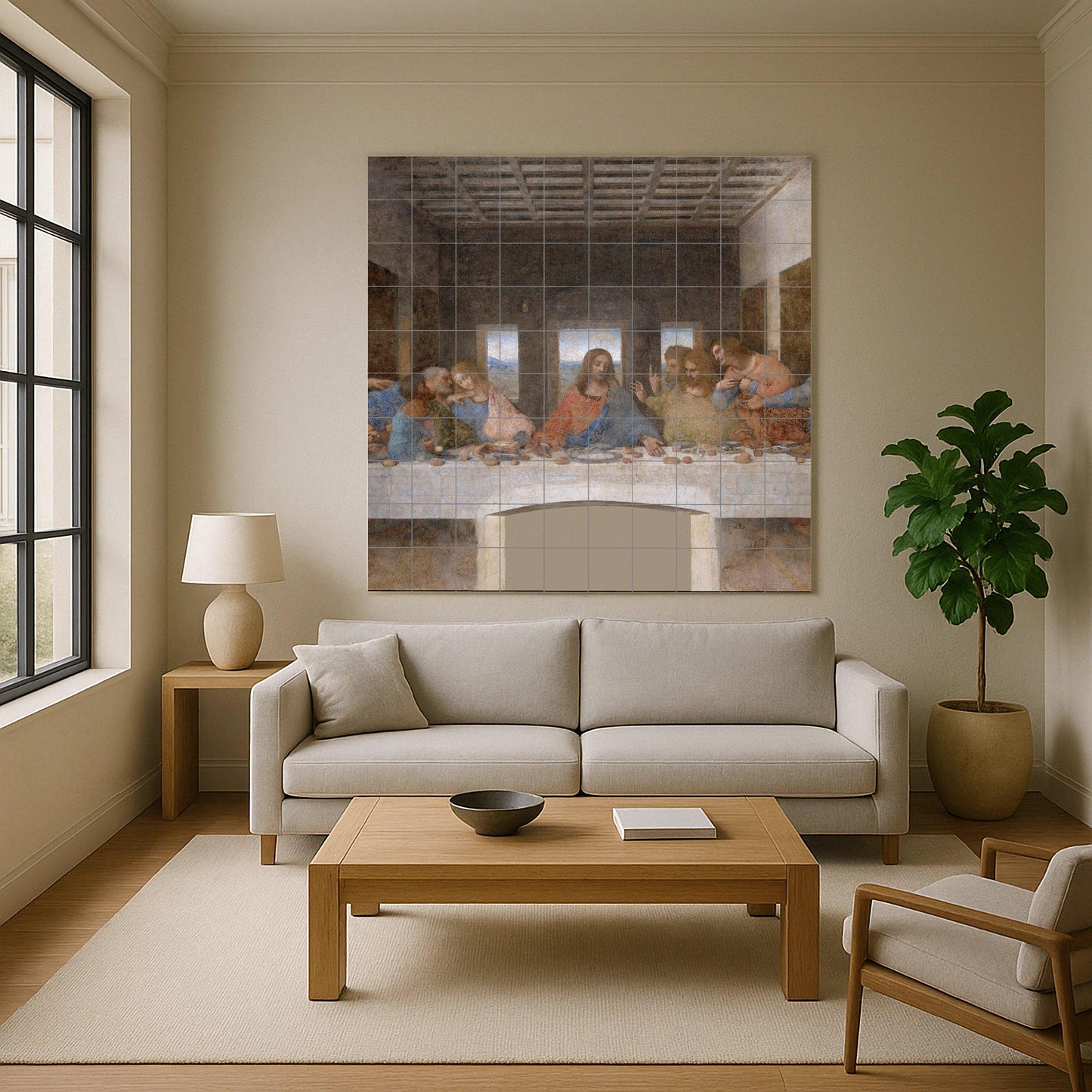 Última Cena of Leonardo da Vinci · Ceramic Wall Mural — Folk & Ornamental Art