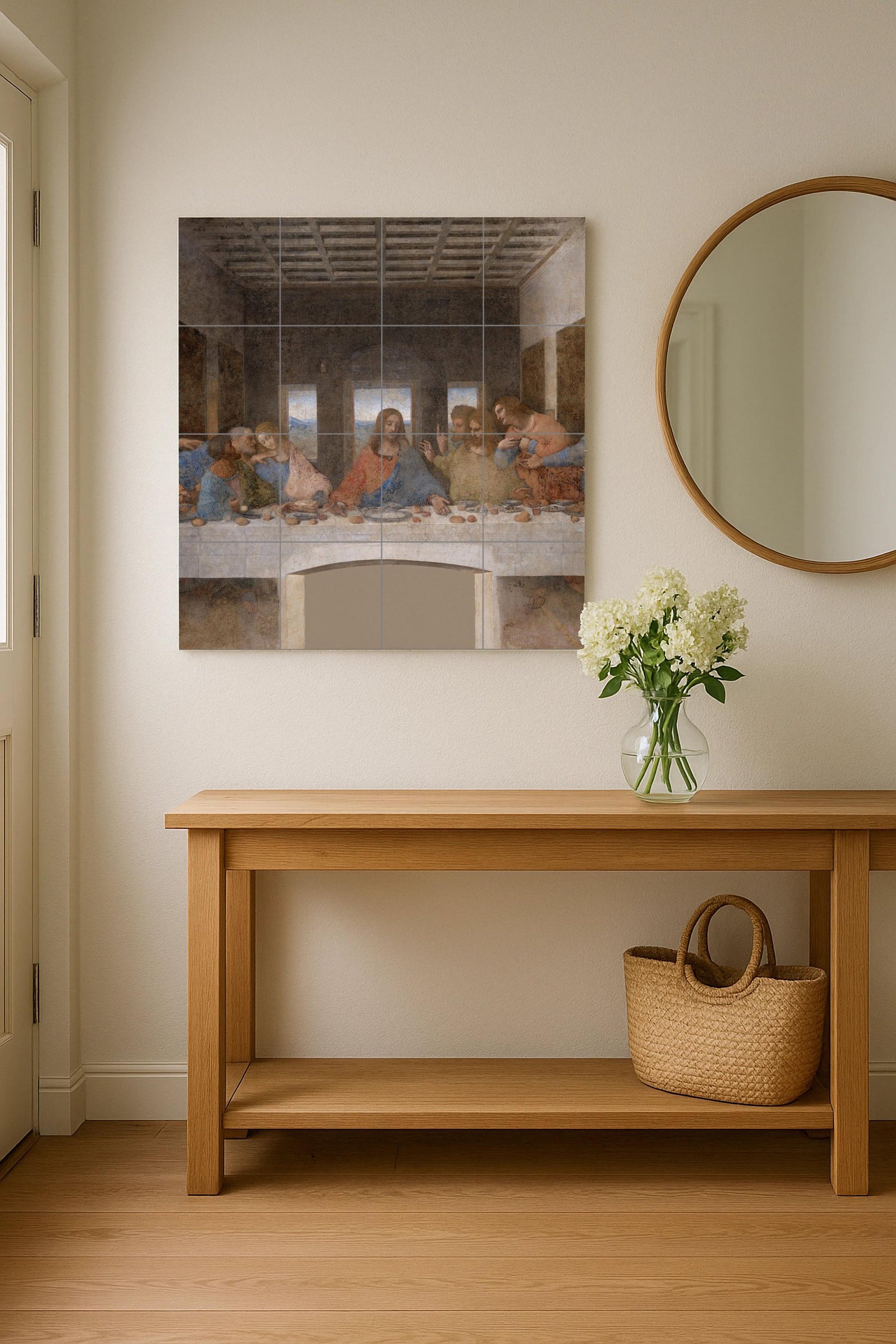 Última Cena of Leonardo da Vinci · Ceramic Wall Mural — Folk & Ornamental Art