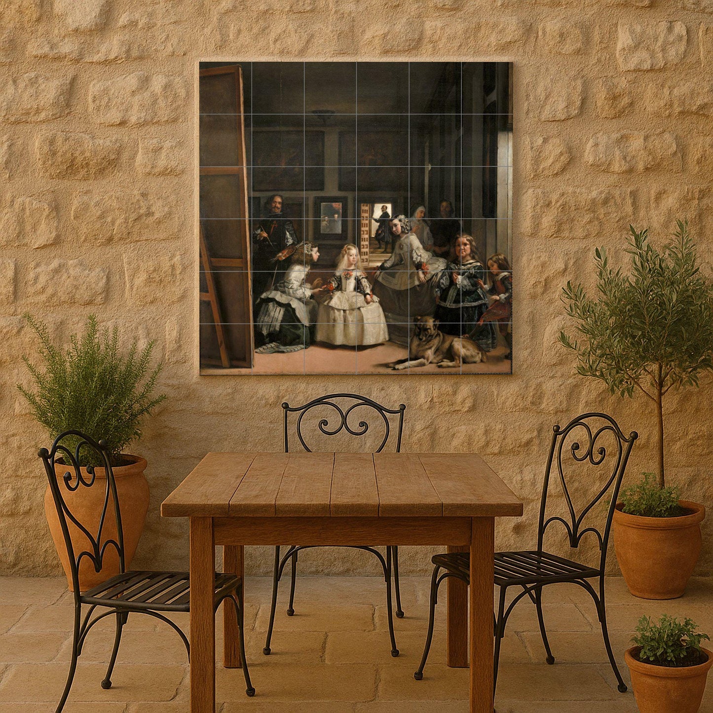 Meninas — Decorative Pattern Mural · Tile Wall Art