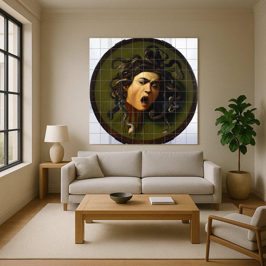 Ceramic Tile Mural: Cerámica of Medusa — Decorative Pattern Mural