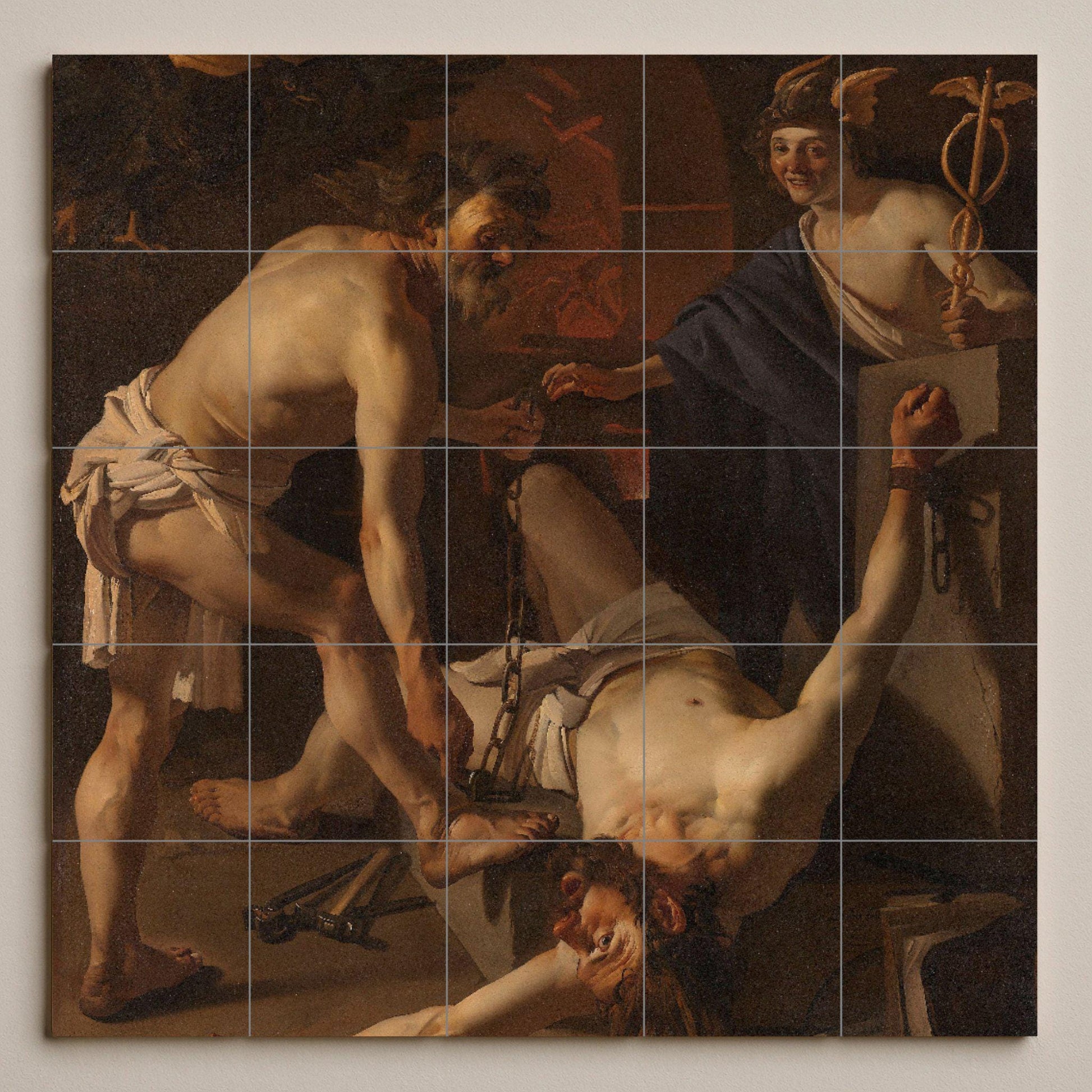 Mural de cerámica de Prometeo encadenado
